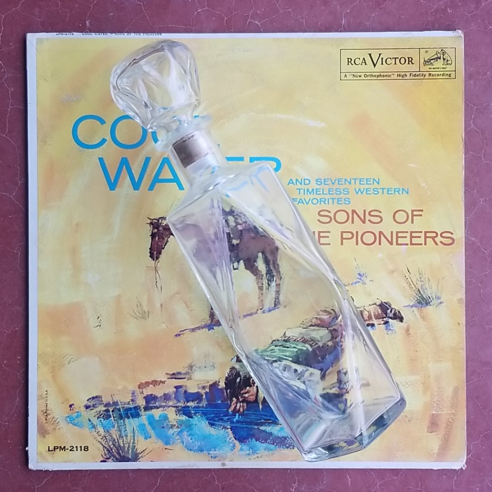 VTG Glass Whiskey Bottle